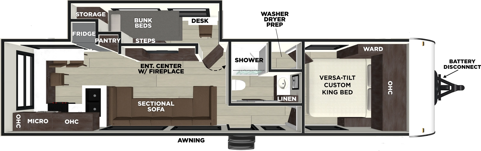 Wildwood 290ZEN Floorplan
